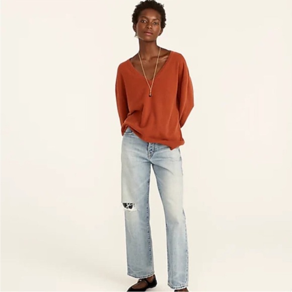 J. Crew Cashmere Relaxed V-neck Sweater - Picture 5 of 13